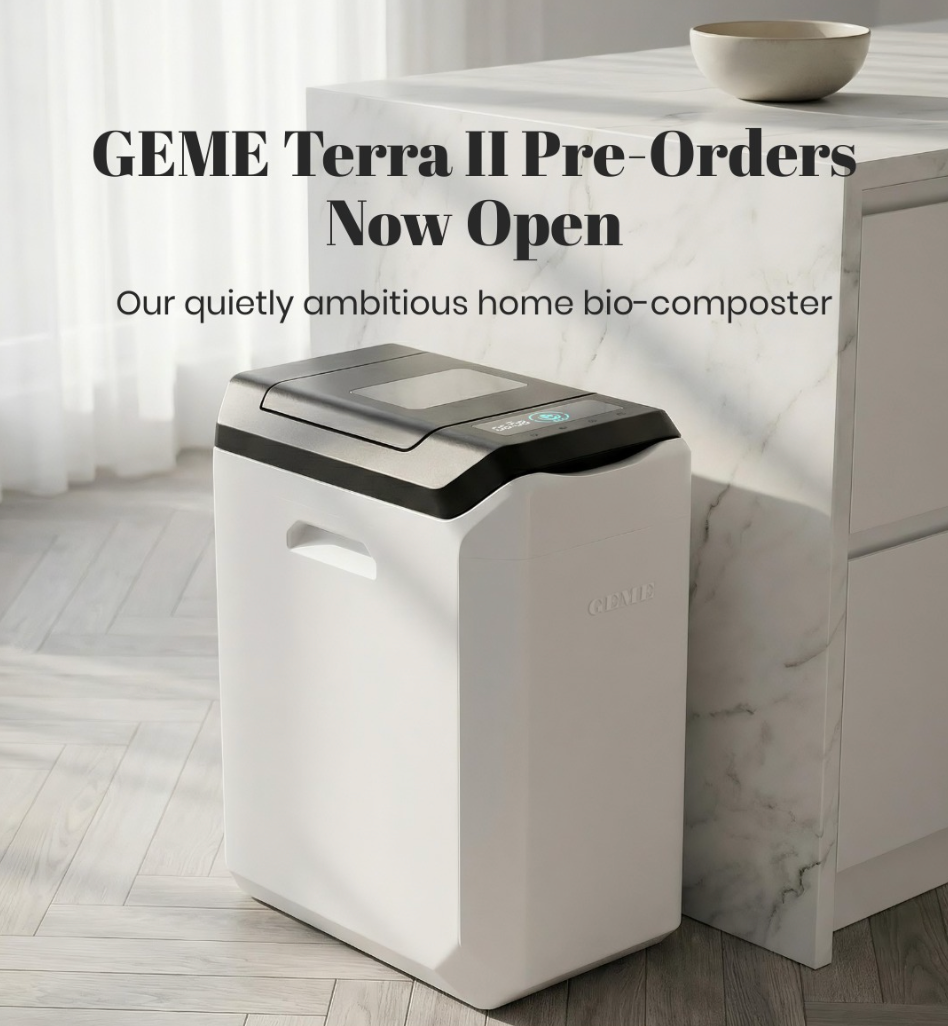 GEME Terra II is the best composter to compost coffee grounds